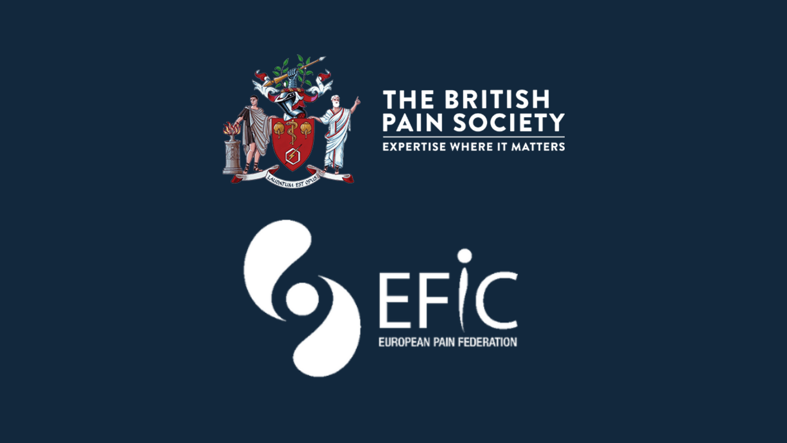 The British Pain Society and EFIC logos