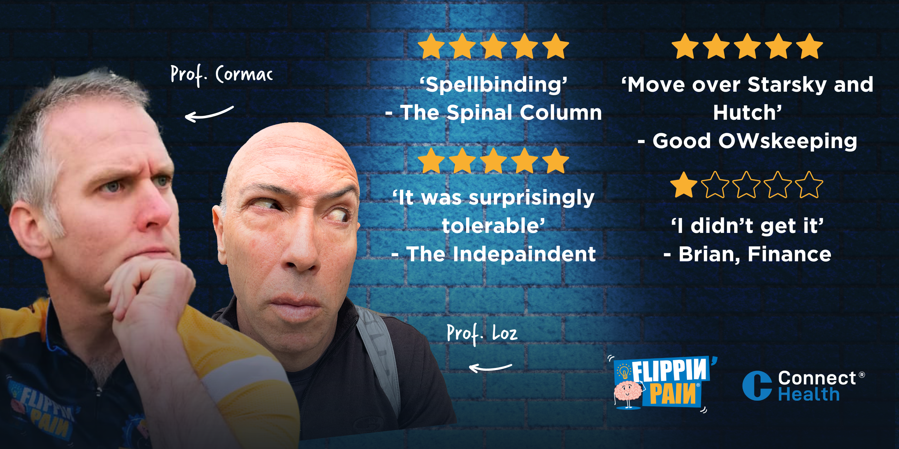 5 star reviews for Cormac and Lorimer!
